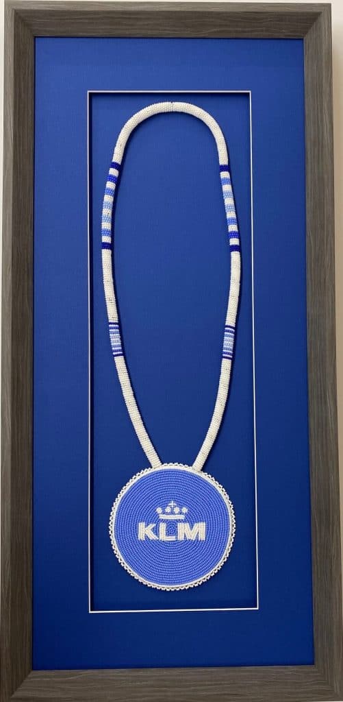 KLM beaded necklace