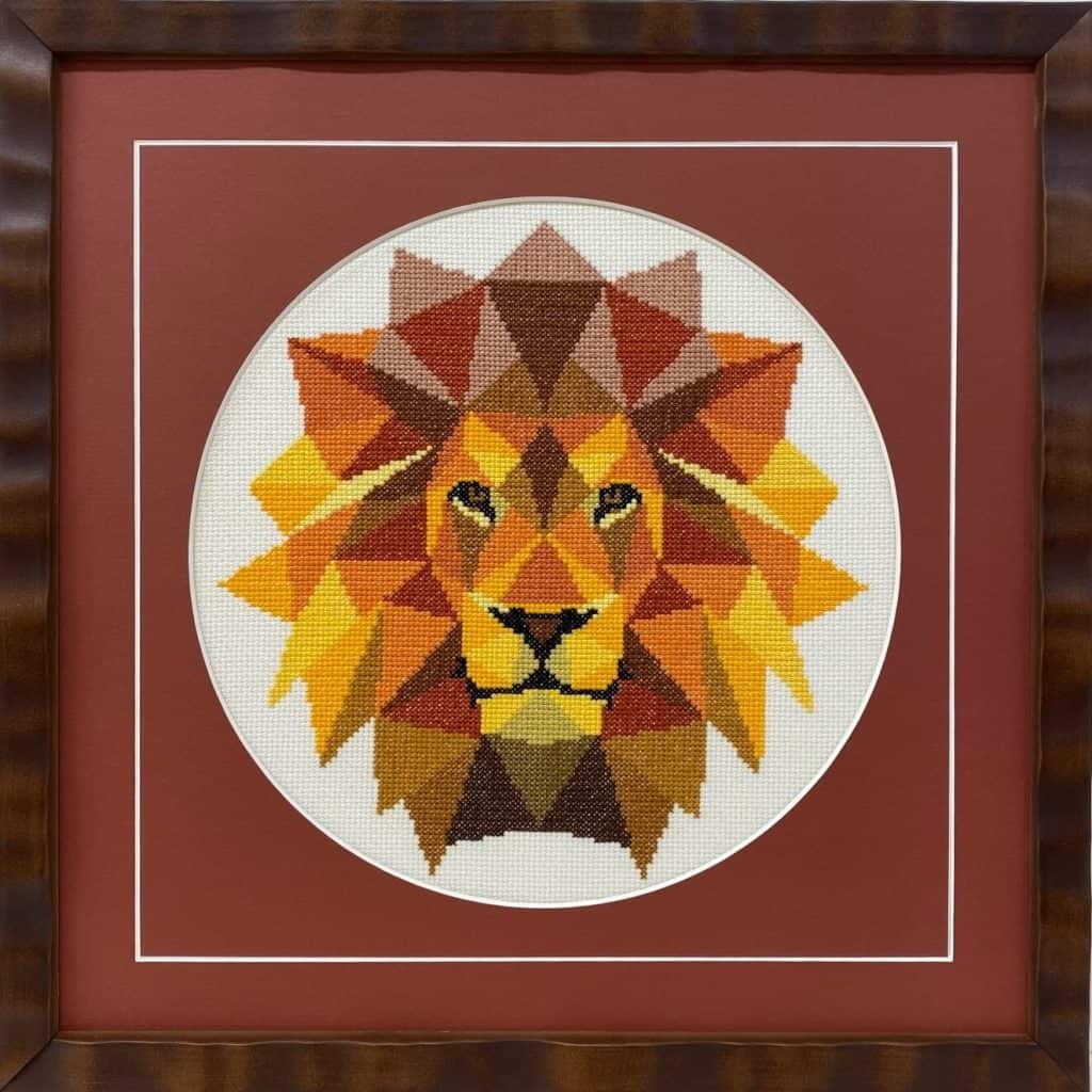 Needlepoint Lion